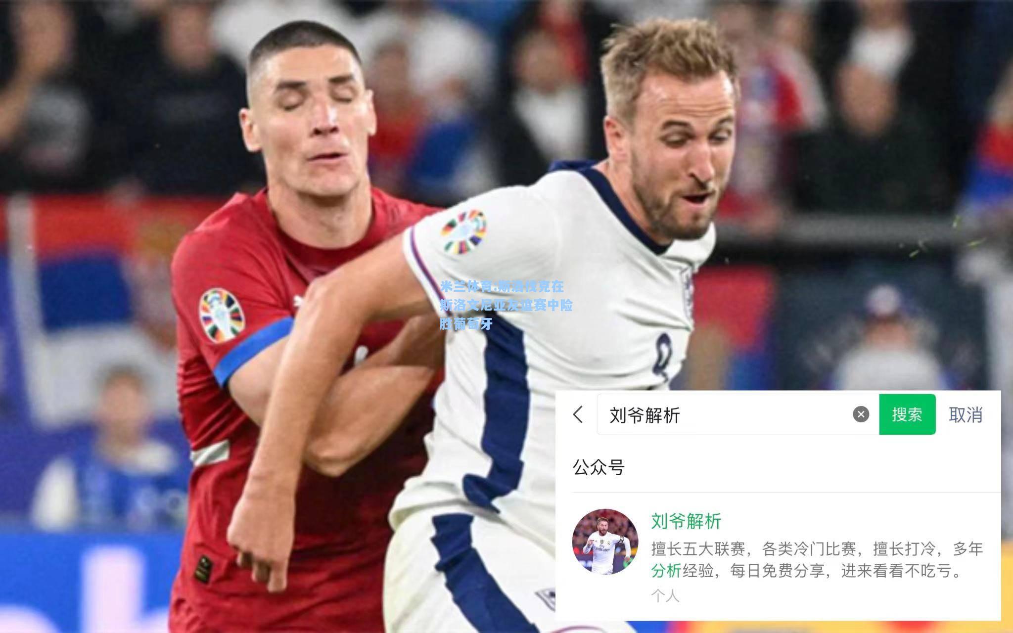 米兰体育:斯洛伐克在斯洛文尼亚友谊赛中险胜葡萄牙